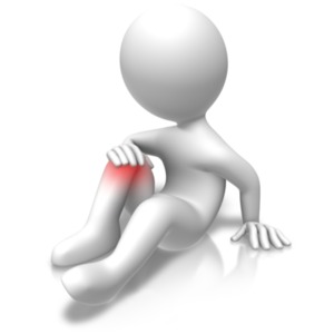 Knee Problems Injury PowerPoint clipart graphic preview.