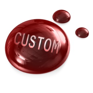 Blood Drops Custom Customizable PowerPoint clipart graphic preview.