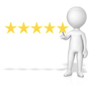 Figure 5 Of 5 Stars PowerPoint clipart graphic preview.