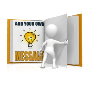 Figure Turning Custom Page Customizable PowerPoint clipart graphic preview.