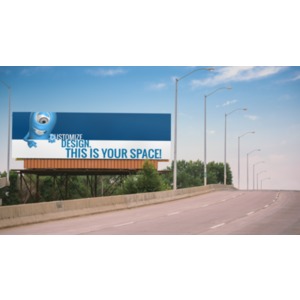 Bridge Custom Billboard Customizable PowerPoint clipart graphic preview.