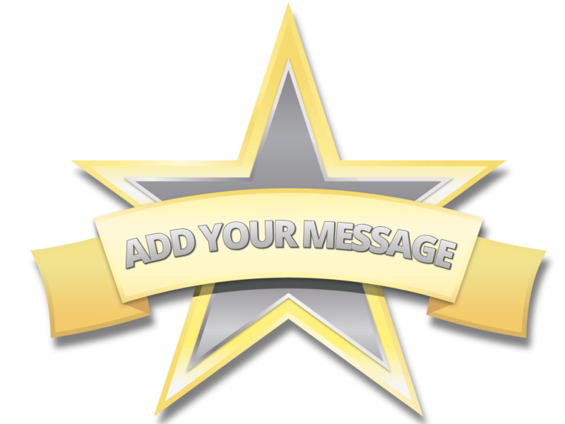 High-resolution customizable clipart of Single Star Label, designed for creative multimedia presentations, dynamic visual storytelling, and professional content design.