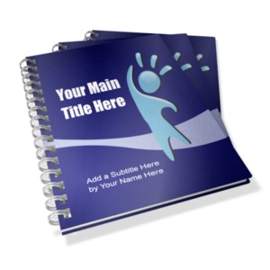 Spiral Binders Customizable PowerPoint clipart graphic preview.