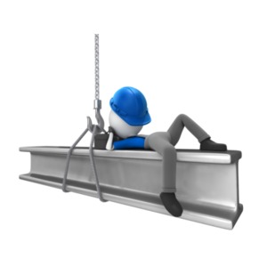 Laying Down On The Job PowerPoint clipart graphic preview.