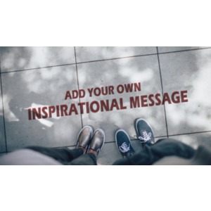 Sidewalk Writing Customizable PowerPoint clipart graphic preview.