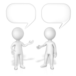 Figures Speech Bubbles PowerPoint clipart graphic preview.