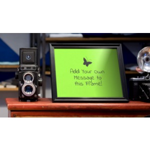 Camera And Frame Customizable PowerPoint clipart graphic preview.