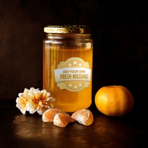 Honey Jar Customizable PowerPoint clipart graphic preview.