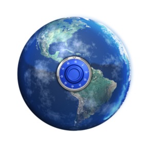Keep the Earth Safe PowerPoint clipart graphic preview.