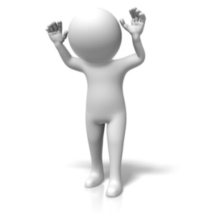 Figure Surrender PowerPoint clipart graphic preview.