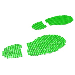 Digital Footprint PowerPoint clipart graphic preview.