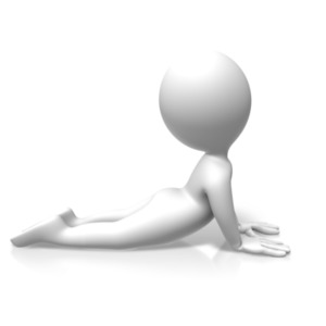 Figure Ground Stretch PowerPoint clipart graphic preview.