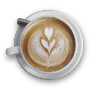 Top Of The Cappuccino PowerPoint clipart graphic preview.