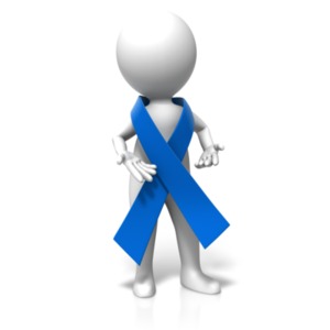 Awareness Ribbon Around Figure PowerPoint clipart graphic preview.