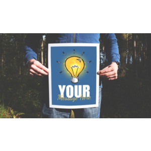 Picture In Forest Customizable PowerPoint clipart graphic preview.