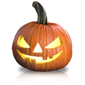 Scary Pumpkin Fun PowerPoint clipart graphic preview.