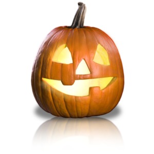 Friendly Pumpkin Fun PowerPoint clipart graphic preview.