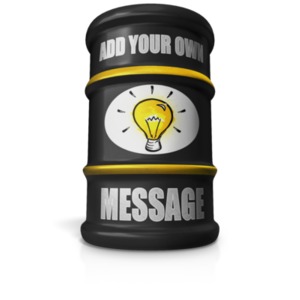 Barrel Custom Customizable PowerPoint clipart graphic preview.