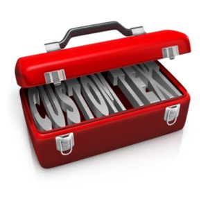 Tool Box Custom Text Single Customizable PowerPoint clipart graphic preview.