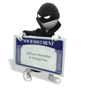 Identity Thief Custom Customizable PowerPoint clipart graphic preview.