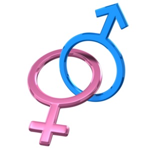 Gender Symbol Connected PowerPoint clipart graphic preview.
