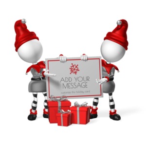 Elves Custom Sign Customizable PowerPoint clipart graphic preview.