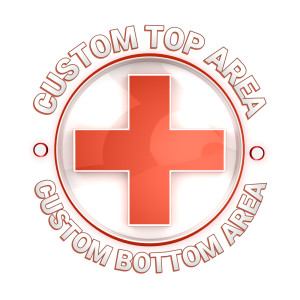 Health Cross Symbol Custom Customizable PowerPoint clipart graphic preview.