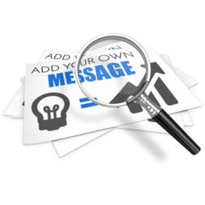 Paper Custom Magnify Customizable PowerPoint clipart graphic preview.