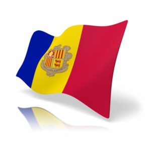 Flag Andorra PowerPoint clipart graphic preview.