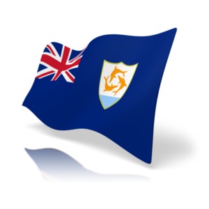 Flag Anguilla PowerPoint clipart graphic preview.