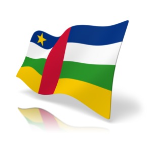 Flag Central African Republic PowerPoint clipart graphic preview.