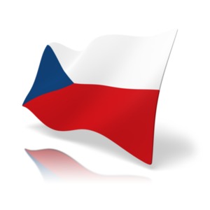 Flag Czech Republic PowerPoint clipart graphic preview.