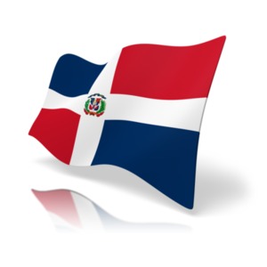 Flag Dominican Republic PowerPoint clipart graphic preview.