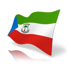 Flag Equatorial Guinea PowerPoint clipart graphic preview.