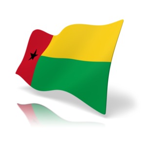 Flag Guinea-Bissau PowerPoint clipart graphic preview.