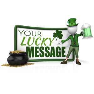 Leprechaun Sign Beer Pot Gold Customizable PowerPoint clipart graphic preview.