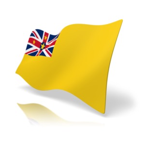 Flag Niue PowerPoint clipart graphic preview.