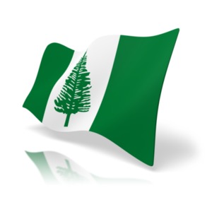 Flag Norfolk Island PowerPoint clipart graphic preview.