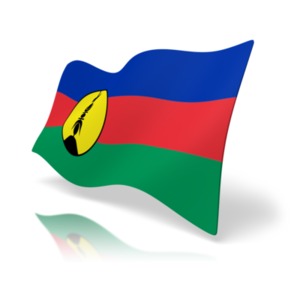 Flag New Caledonia PowerPoint clipart graphic preview.