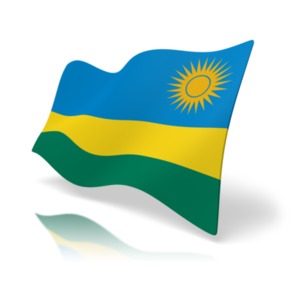 Flag Rawnda PowerPoint clipart graphic preview.