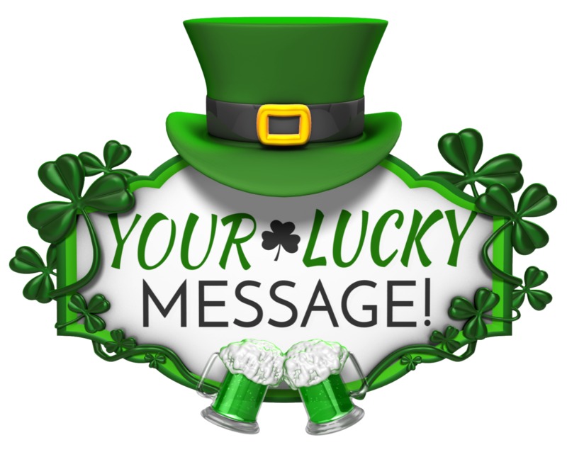 High-resolution customizable clipart of St Patricks Day Hat Sign Cheers, designed for seasonal marketing campaigns, corporate event presentations, and holiday promotions.