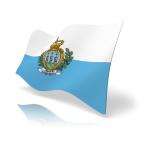 Flag San Marino PowerPoint clipart graphic preview.