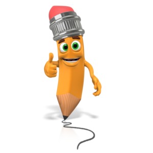 Scribbles The Pencil Mark PowerPoint clipart graphic preview.