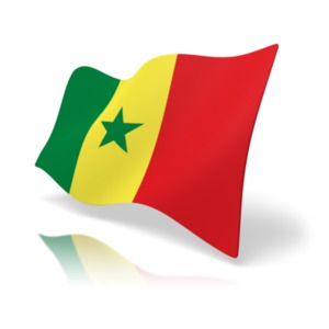 Flag Senegal PowerPoint clipart graphic preview.
