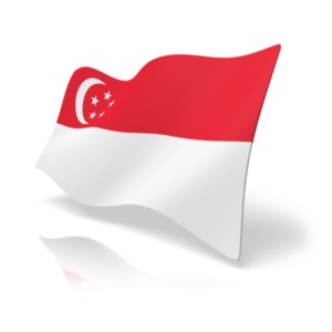 Flag Singapore PowerPoint clipart graphic preview.