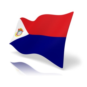 Flag Sint Maarten PowerPoint clipart graphic preview.