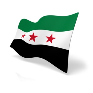 Flag Syria PowerPoint clipart graphic preview.