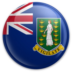 Badge of the British Virgin Islands PowerPoint clipart graphic preview.