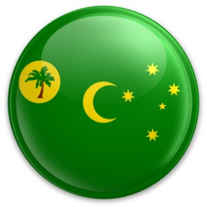 Badge of the Cocos Keeling Islands PowerPoint clipart graphic preview.