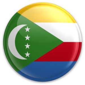 Badge of Comoros PowerPoint clipart graphic preview.